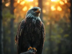 Sikorka modraszka na karmniku, a w tle zamglonego ogrodu czai się ukryty wśród gałęzi krogulec.
